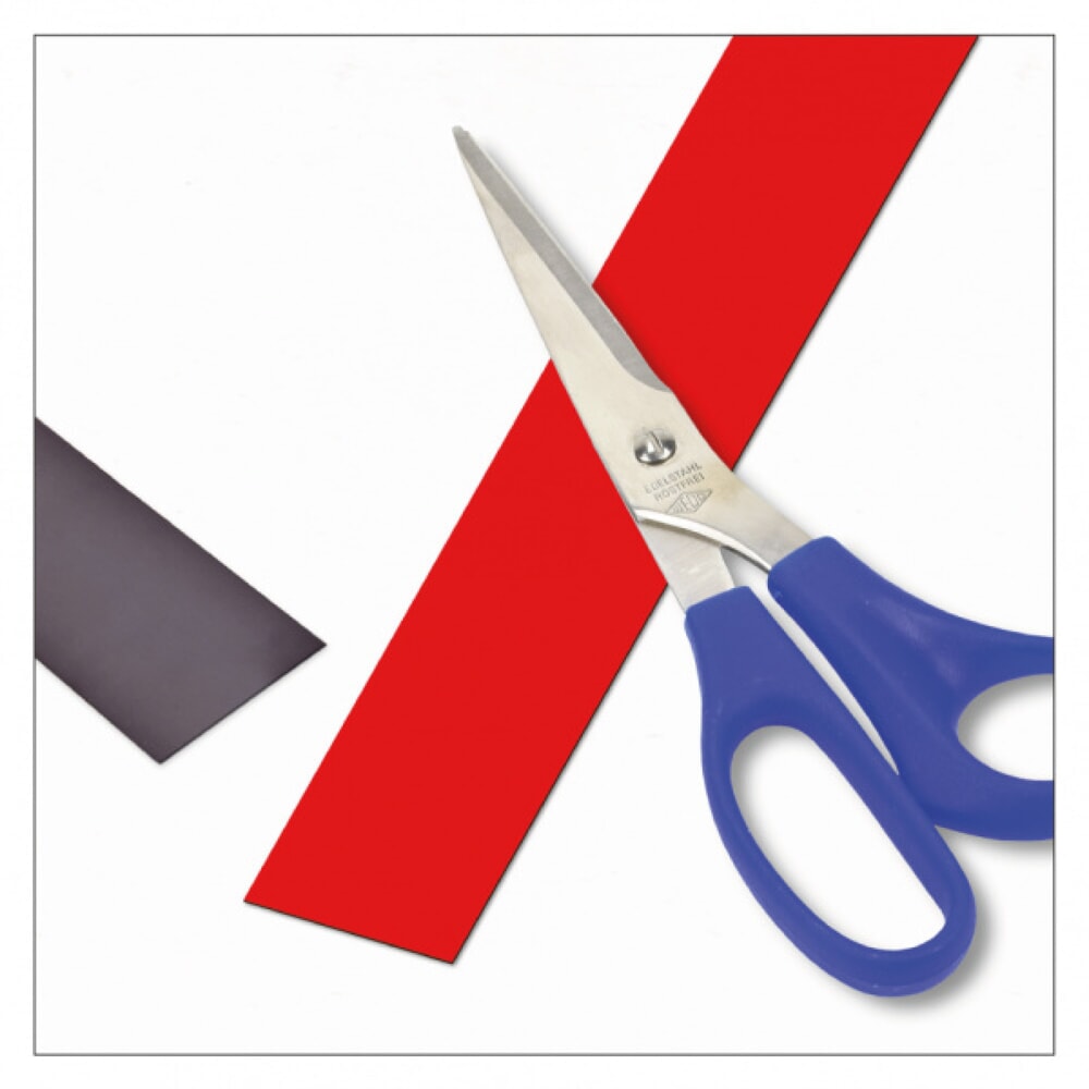 Illustration du produit: Bande de marquage magnétique, rouleau, hauteur 30 mm, rouge