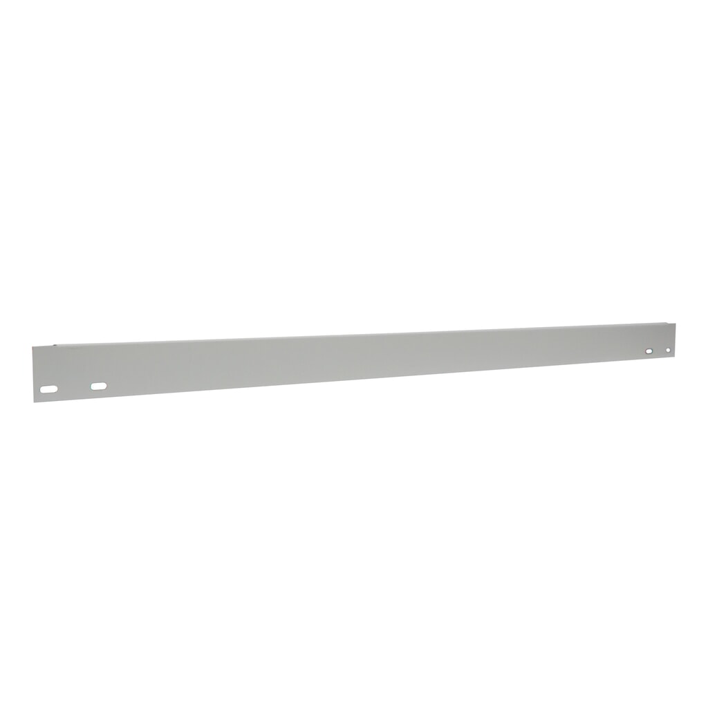 Barre de butée pour rayonnage à tablettes SCHULTE, gris clair, Hxl 55 x 1 000 mm Illustration du produit: Barre de butée pour rayonnage à tablettes SCHULTE, gris clair, Hxl 55 x 1 000 mm