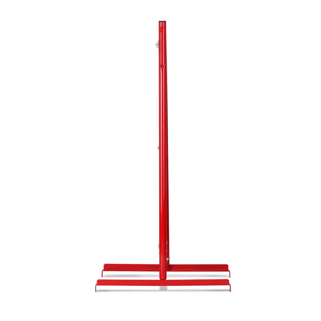 N° de l'image du produit 3 : Barrière extensible dancop, pied des deux côtés, largeur 3 600 mm, rouge/blanc