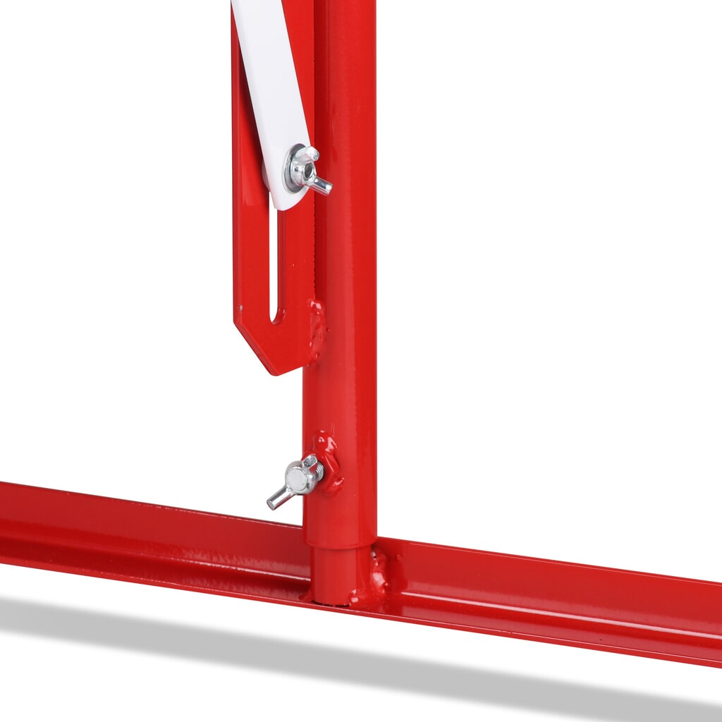 Barrière extensible dancop, pied des deux côtés, largeur 3 600 mm, rouge/blanc N° de l'image du produit 10 : Barrière extensible dancop, pied des deux côtés, largeur 3 600 mm, rouge/blanc