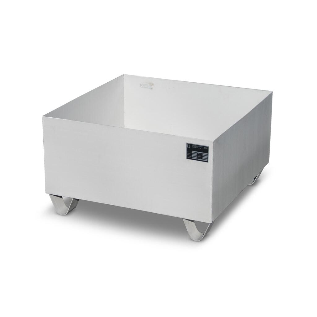 Bauer® bac de rétention en acier inoxydable pour fûts et GRV, H x l x P 465 x 800 x 800 mm, 1 x 200 l Illustration du produit: Bauer® bac de rétention en acier inoxydable pour fûts et GRV, H x l x P 465 x 800 x 800 mm, 1 x 200 l