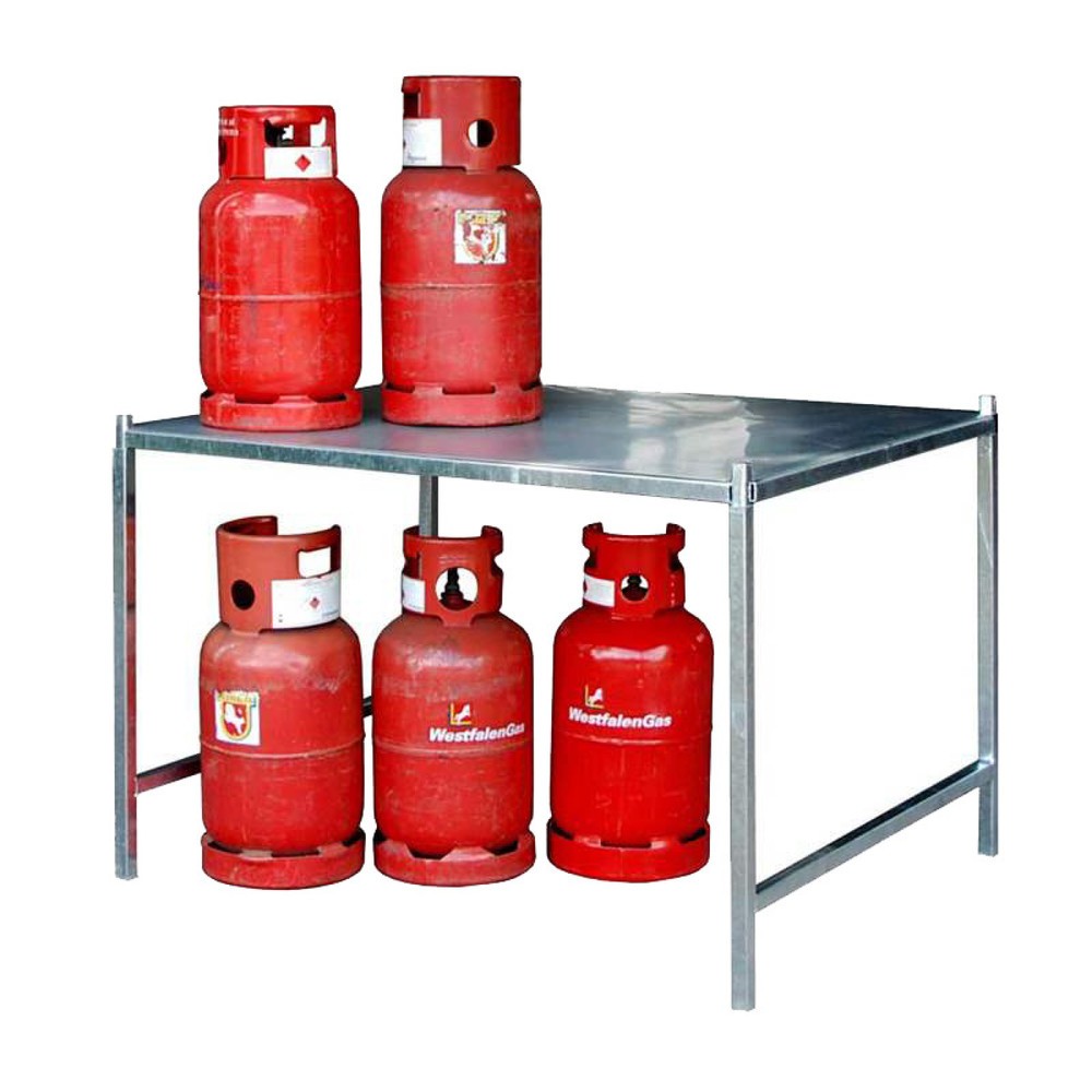 Illustration du produit: Bauer® Bâti pour caisse de stockage pour bouteilles de gaz TRG 280, H x l x P 850 x 1 300 x 1 000 mm
