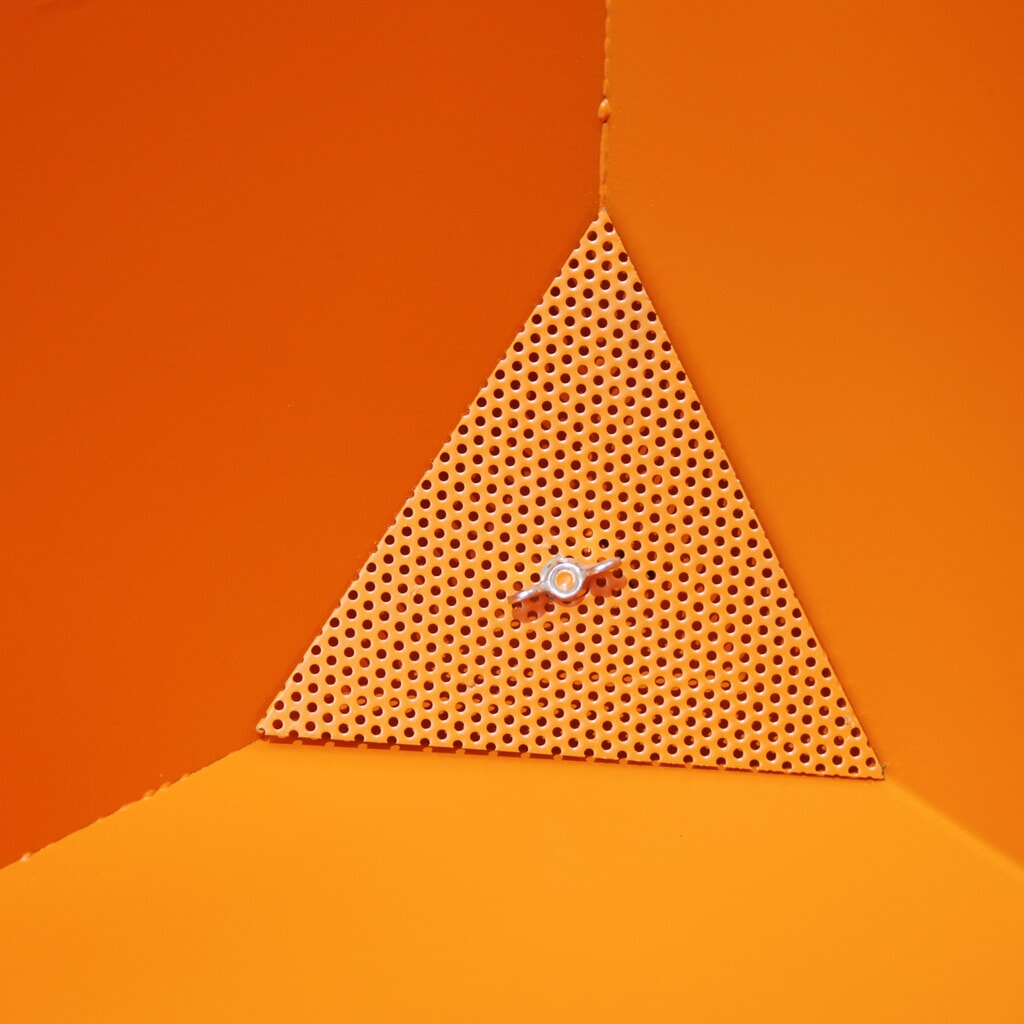 N° de l'image du produit 4 : Bauer® Benne à copeaux basculante, vidage au niveau du sol, peinte, volume 0,4 m³, RAL 2000 orangé jaune