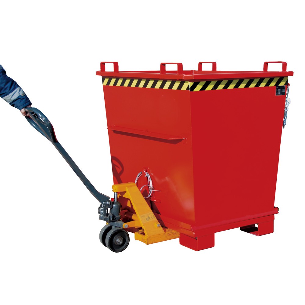 N° de l'image du produit 5 : Bauer® Benne à fond basculant empilable, galvanisée, volume 1 m³