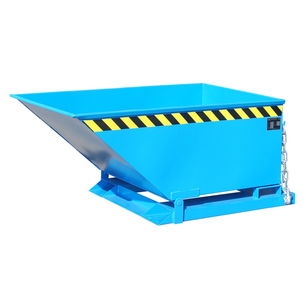 Illustration du produit: Bauer® Benne basculante, benne basse, peinte, volume 0,4 m³, RAL 5012 bleu clair