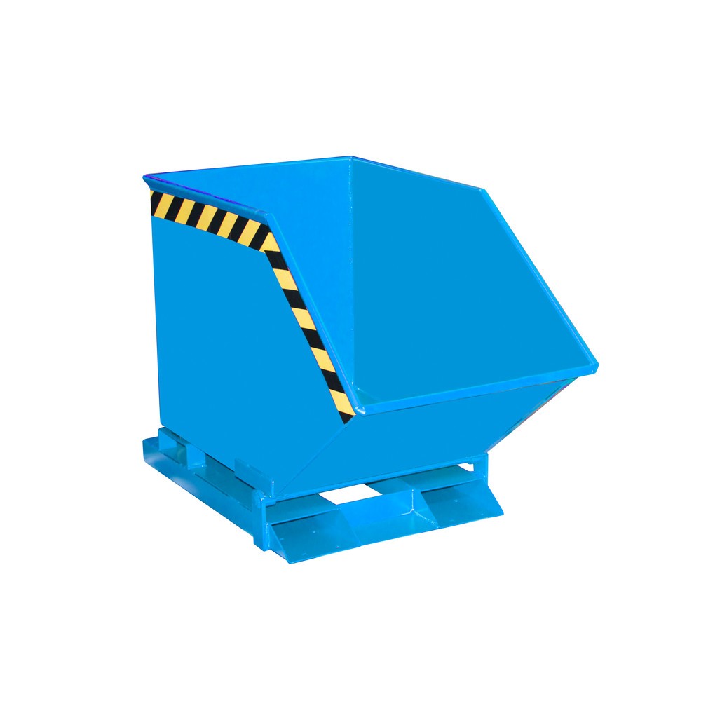 N° de l'image du produit 1 : Bauer® Benne basculante, benne en forme de caisse, peinte, volume 0,25 m³, RAL 5012 bleu clair
