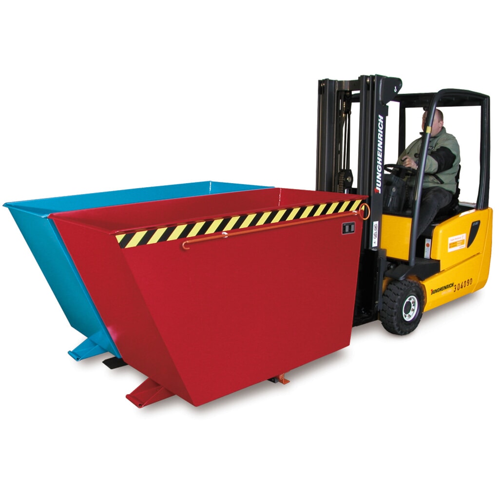 Illustration du produit: Bauer® Benne basculante Duo, 2 cuves, capacité de charge 1 500 kg, volume 2 x 0,9 m³