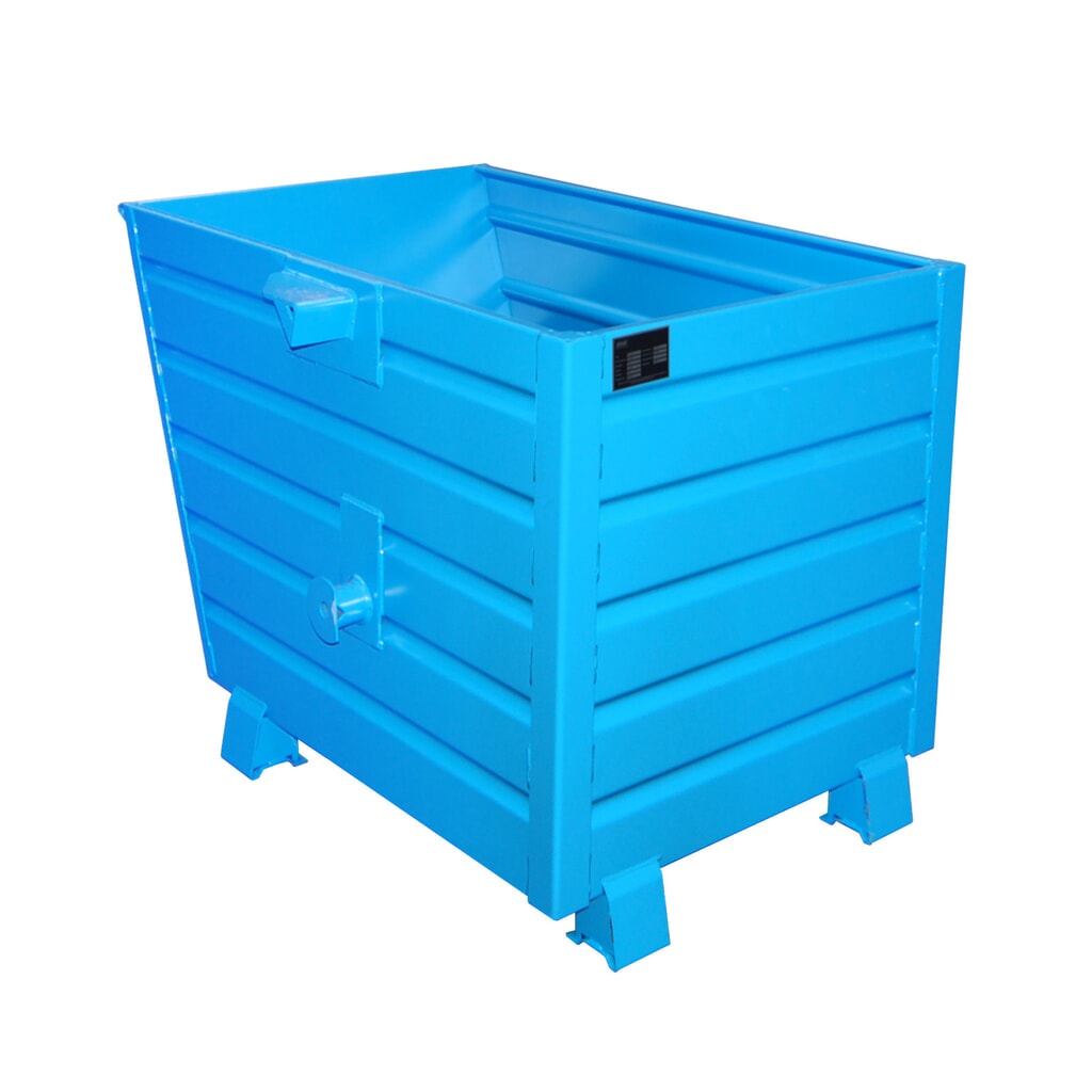 Bauer® Benne basculante empilable, peint, volume 0,7 m³, RAL 5012 bleu clair Illustration du produit: Bauer® Benne basculante empilable, peint, volume 0,7 m³, RAL 5012 bleu clair