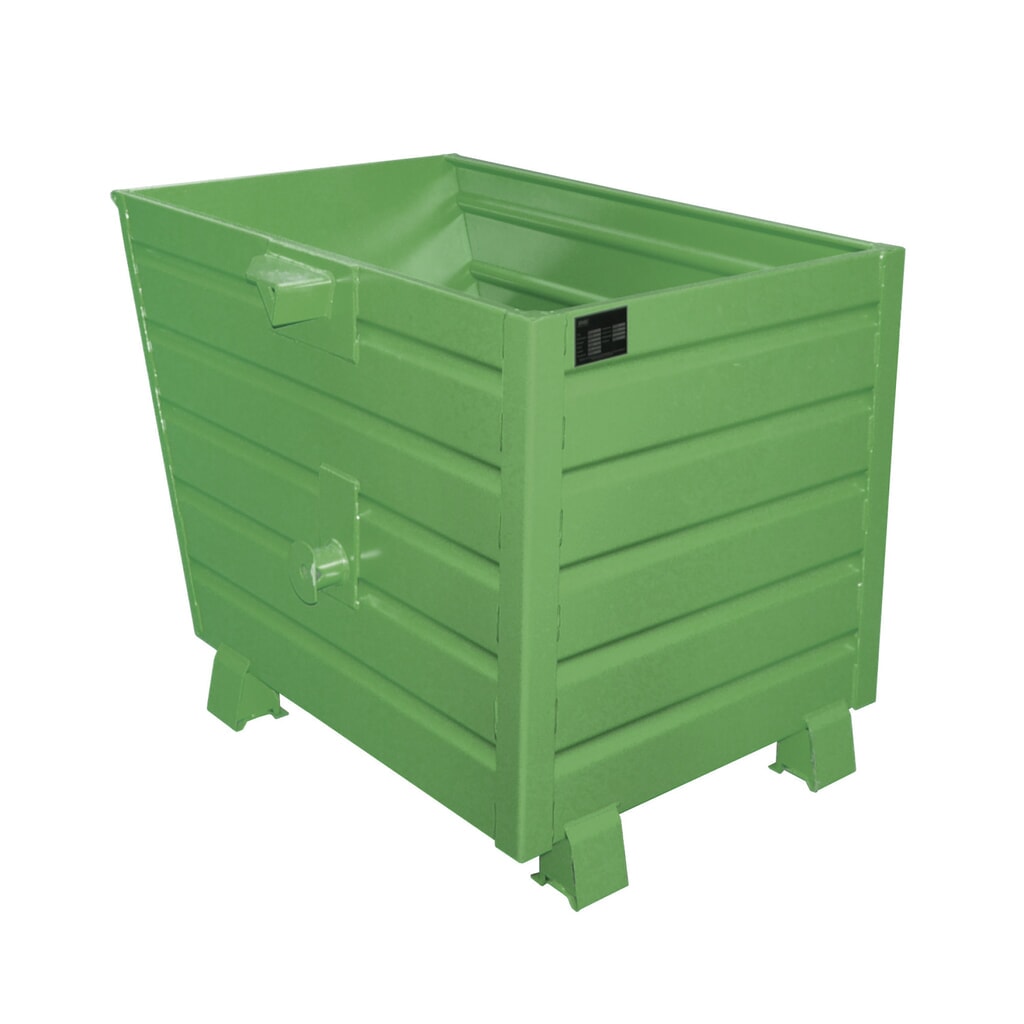 Bauer® Benne basculante empilable, peint, volume 0,7 m³, RAL 6011 vert réséda Illustration du produit: Bauer® Benne basculante empilable, peint, volume 0,7 m³, RAL 6011 vert réséda