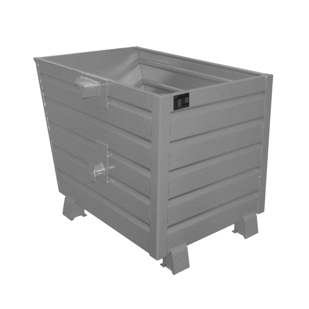 Bauer® Benne basculante empilable, peint, volume 0,7 m³, RAL 7005 gris souris Illustration du produit: Bauer® Benne basculante empilable, peint, volume 0,7 m³, RAL 7005 gris souris