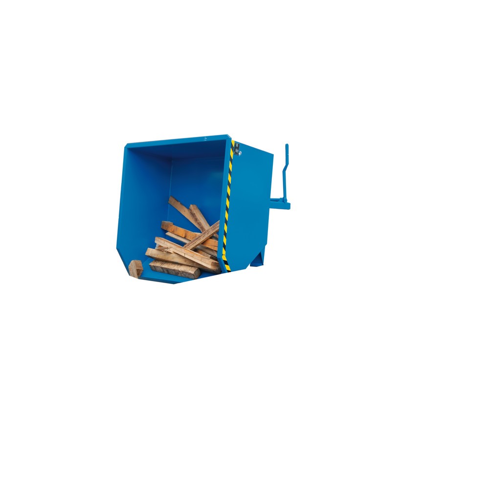 N° de l'image du produit 3 : Bauer® Benne basculante, construction basse, peint, volume 0,5 m³, RAL 3000 rouge feu