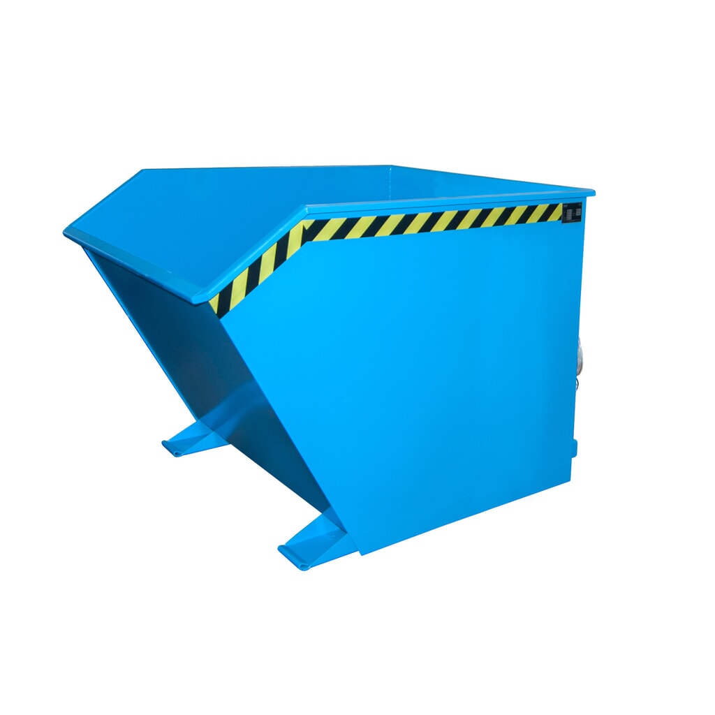 Illustration du produit: Bauer® Benne basculante, construction basse, peint, volume 1,5 m³, RAL 5012 bleu clair