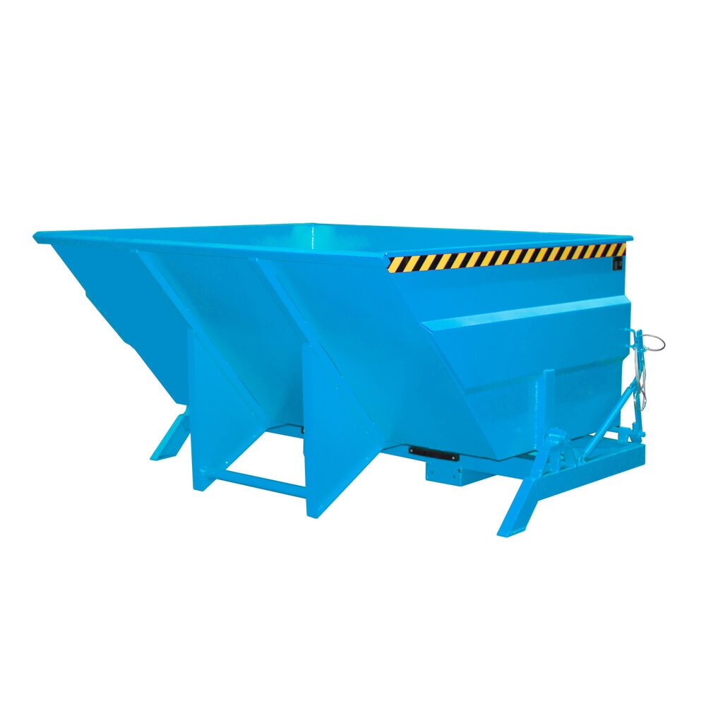 N° de l'image du produit 1 : Bauer® Benne basculante à structure grande contenance, peinte, volume 3 m³, RAL 5012 bleu clair