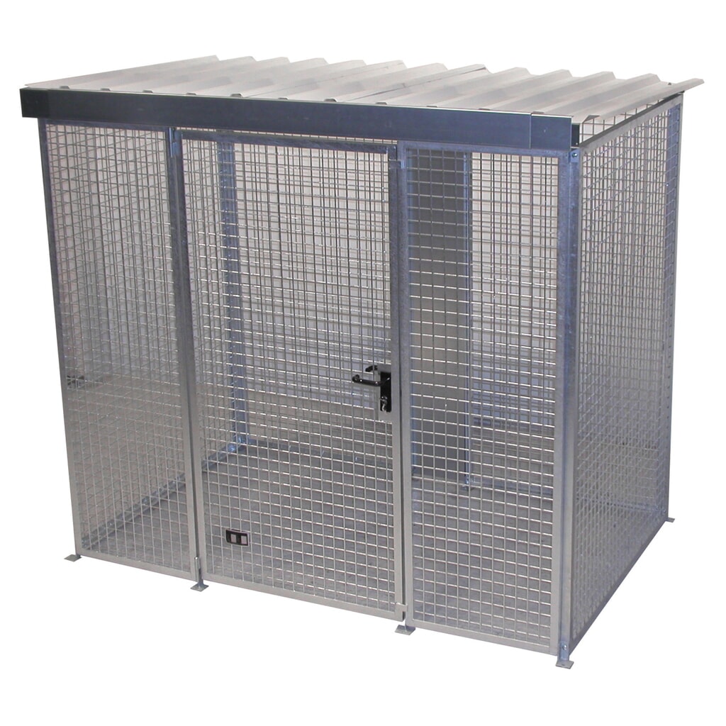 Illustration du produit: Bauer® Conteneur pour bouteilles de gaz avec toit, 1 porte, 60 bouteilles