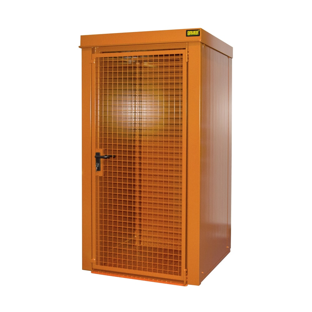 Illustration du produit: Conteneur à bouteilles de gaz pour 9 bouteilles max., résistant au feu, orangé jaune