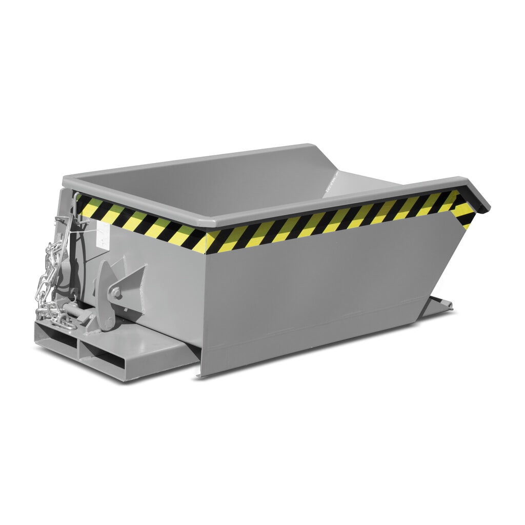 Bauer® Mini benne basculante, très faible hauteur de construction, peinte, volume 0,27 m³, RAL 5012 bleu clair N° de l'image du produit 5 : Bauer® Mini benne basculante, très faible hauteur de construction, peinte, volume 0,27 m³, RAL 5012 bleu clair