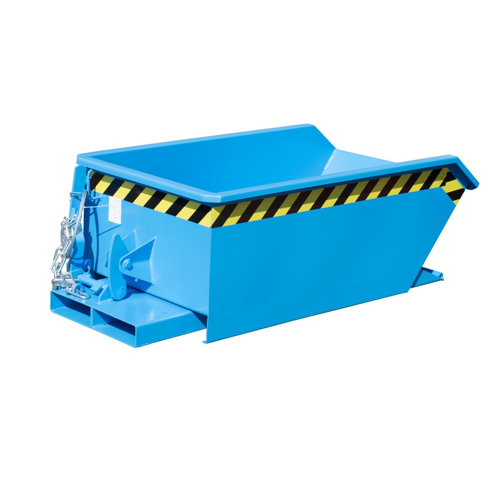 Illustration du produit: Bauer® Mini benne basculante, très faible hauteur de construction, peinte, volume 0,23 m³, RAL 5012 bleu clair