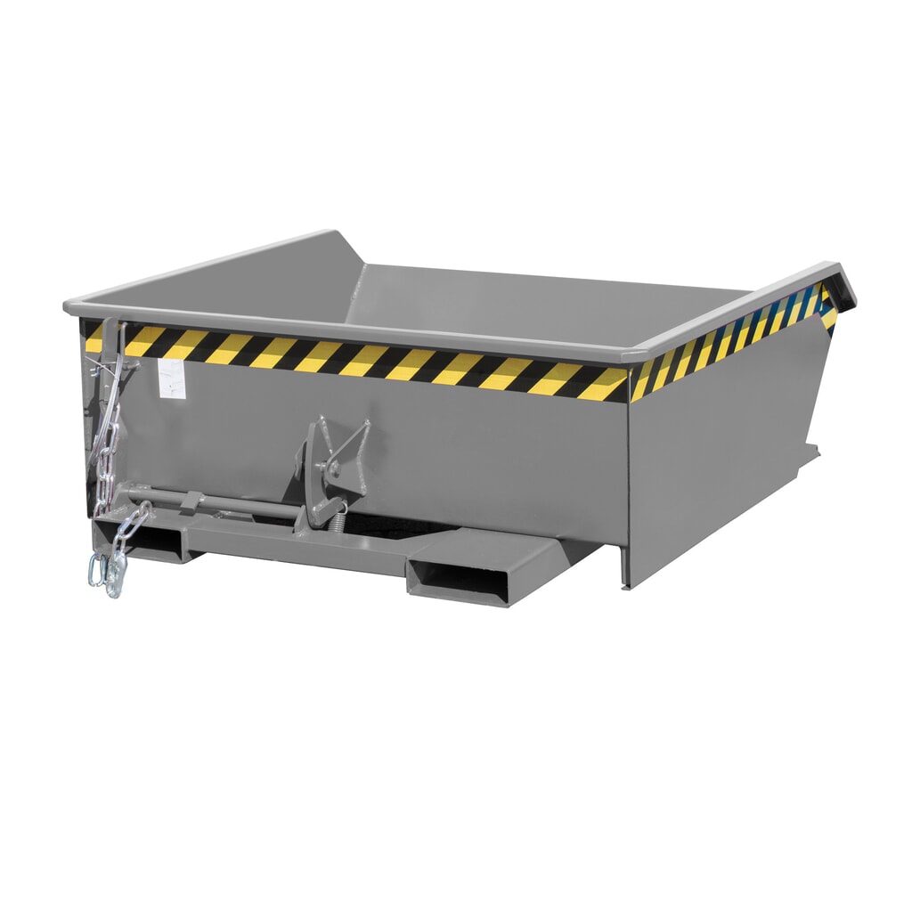 Bauer® Mini benne basculante, très faible hauteur de construction, peinte, volume 0,46 m³, RAL 7005 gris souris Illustration du produit: Bauer® Mini benne basculante, très faible hauteur de construction, peinte, volume 0,46 m³, RAL 7005 gris souris