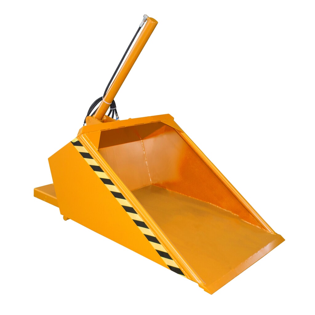 Illustration du produit: Bauer® Pelle pour chariot élévateur, hydraulique, peinte, volume 0,5 m³, orangé jaune