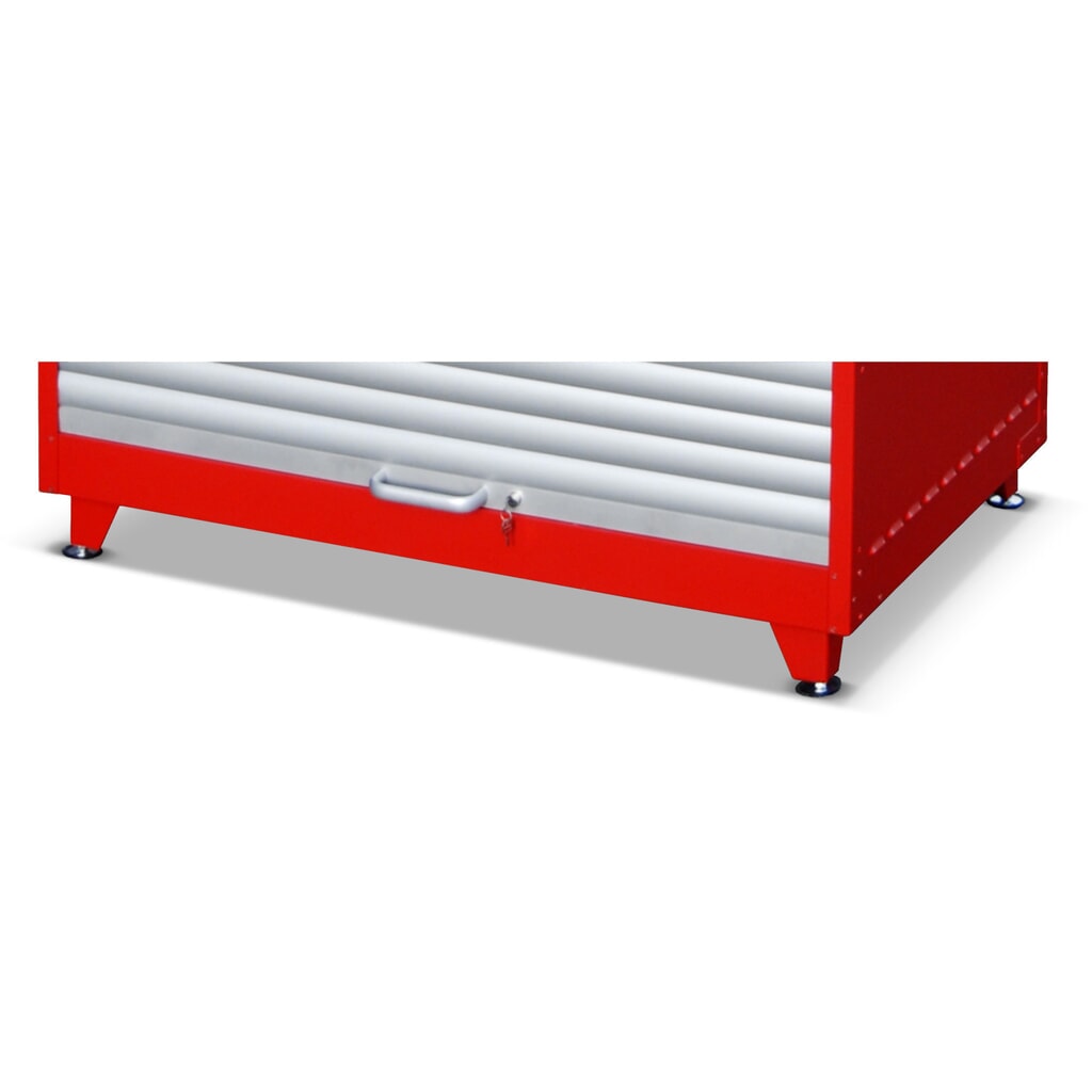 Bauer® Pieds réglables en hauteur pour armoire à volet roulant pour substances dangereuses RSG, 4 pièces/unité de vente Illustration du produit: Bauer® Pieds réglables en hauteur pour armoire à volet roulant pour substances dangereuses RSG, 4 pièces/unité de vente