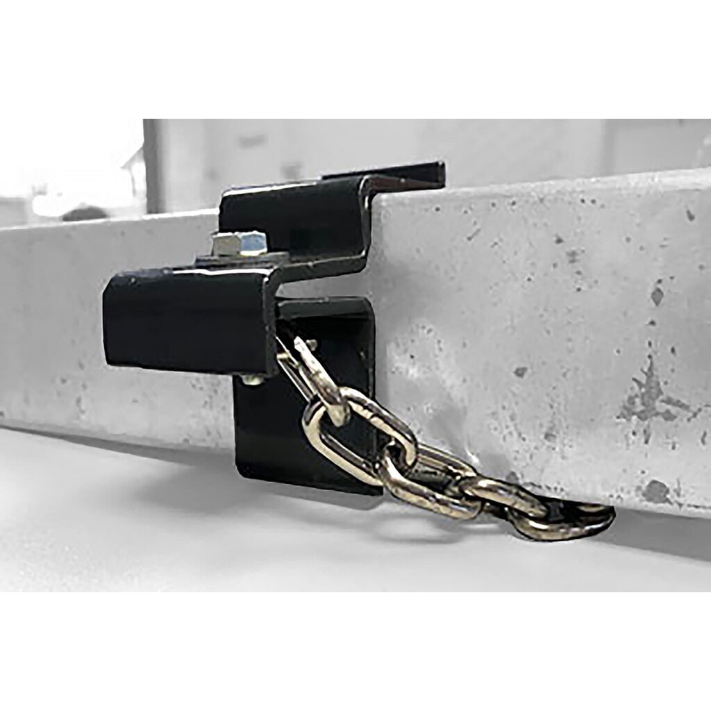 Collier de fixation pour chaîne de consigne d'abri à caddies wsm® Illustration du produit: Collier de fixation pour chaîne de consigne d'abri à caddies wsm®