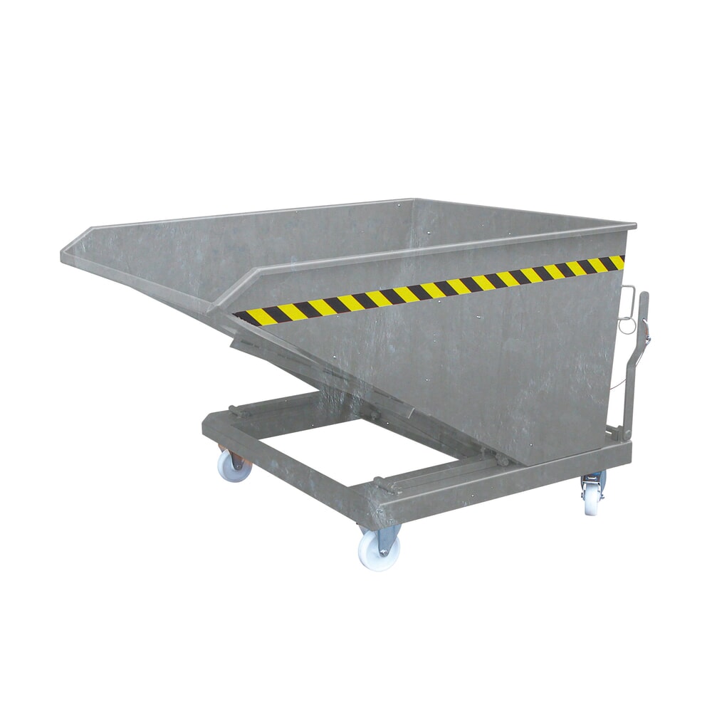 N° de l'image du produit 1 : Benne basculante Eichinger® hauteur de construction faible, 1 000 kg, 1000 litres, galvanisé à chaud