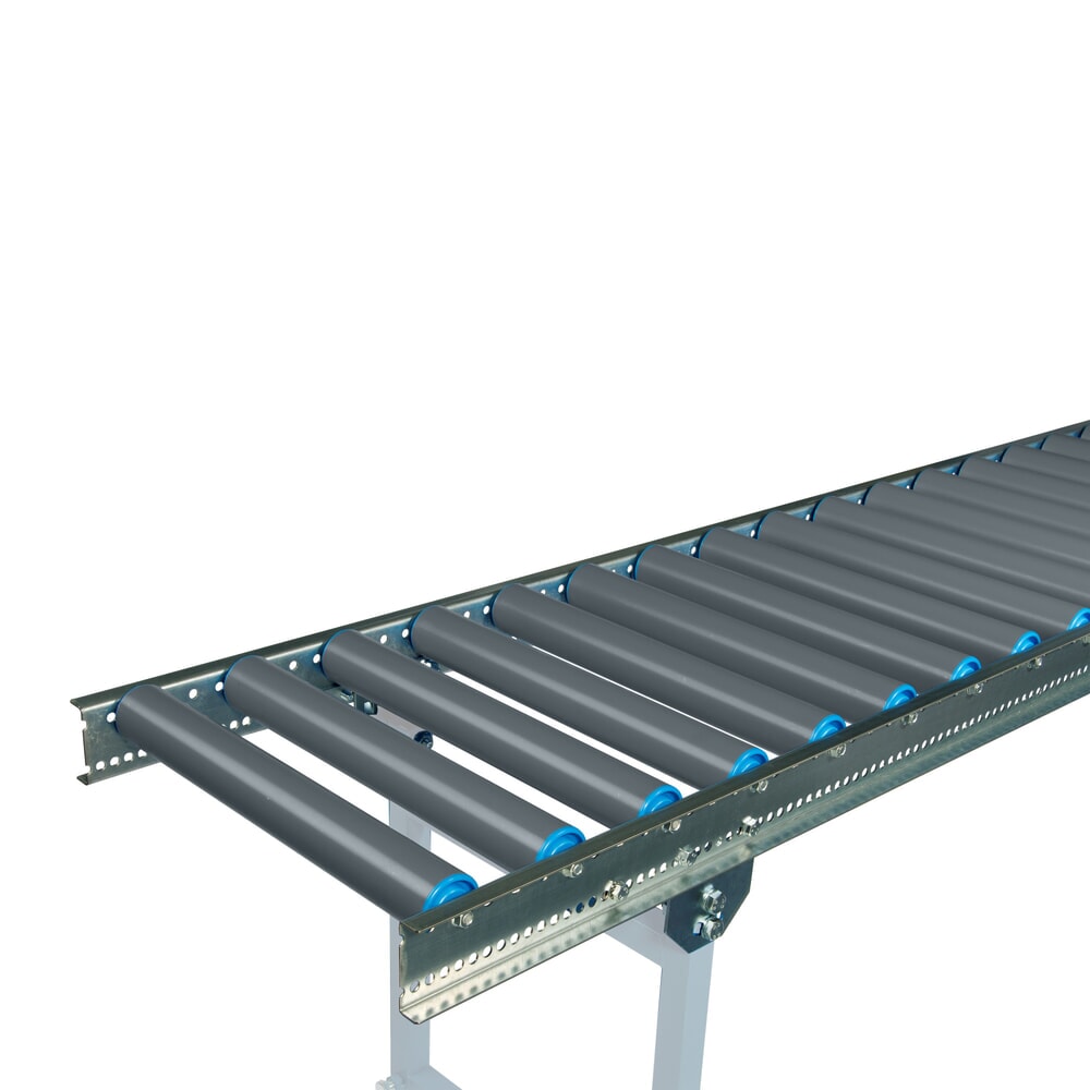 N° de l'image du produit 2 : Convoyeur à rouleaux légers BLUME, acier inoxydable 1.4301, largeur de voie 600 mm, longueur de voie 2 m, entraxe 100 mm