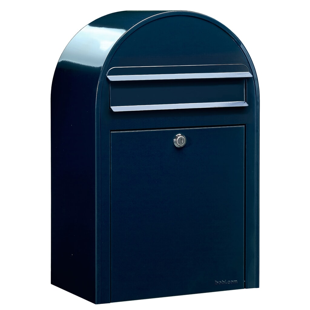 Boîte aux lettres avec ouverture d’insertion Bobi, H x l x L 500 x 320 x 210 mm, acier galvanisé, bleu Illustration du produit: Boîte aux lettres avec ouverture d’insertion Bobi, H x l x L 500 x 320 x 210 mm, acier galvanisé, bleu