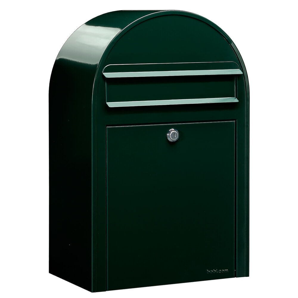 Illustration du produit: Boîte aux lettres avec ouverture d’insertion Bobi, H x l x L 500 x 320 x 210 mm, acier galvanisé, vert