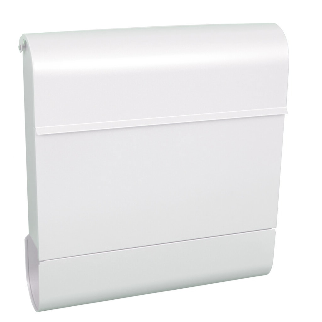 Boîte aux lettres murale Armilan, en acier galvanisé, avec serrure à cylindre, blanc Illustration du produit: Boîte aux lettres murale Armilan, en acier galvanisé, avec serrure à cylindre, blanc