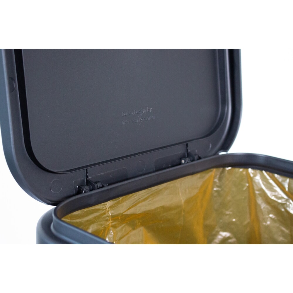 N° de l'image du produit 3 : Poubelle Circubin BON TON, en polypropylène 100 % recyclé, 40 litres, avec couvercle, anthracite
