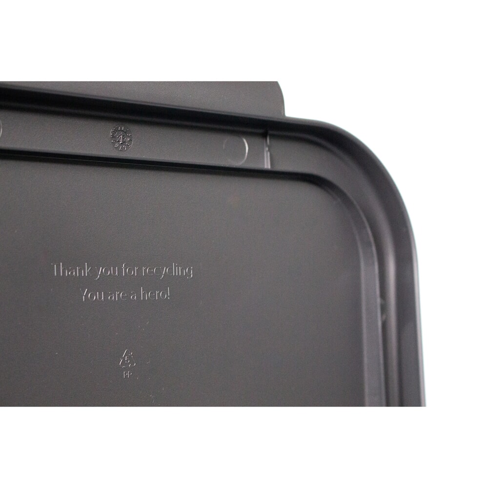 N° de l'image du produit 4 : Poubelle Circubin BON TON, en polypropylène 100 % recyclé, 40 litres, avec couvercle, anthracite