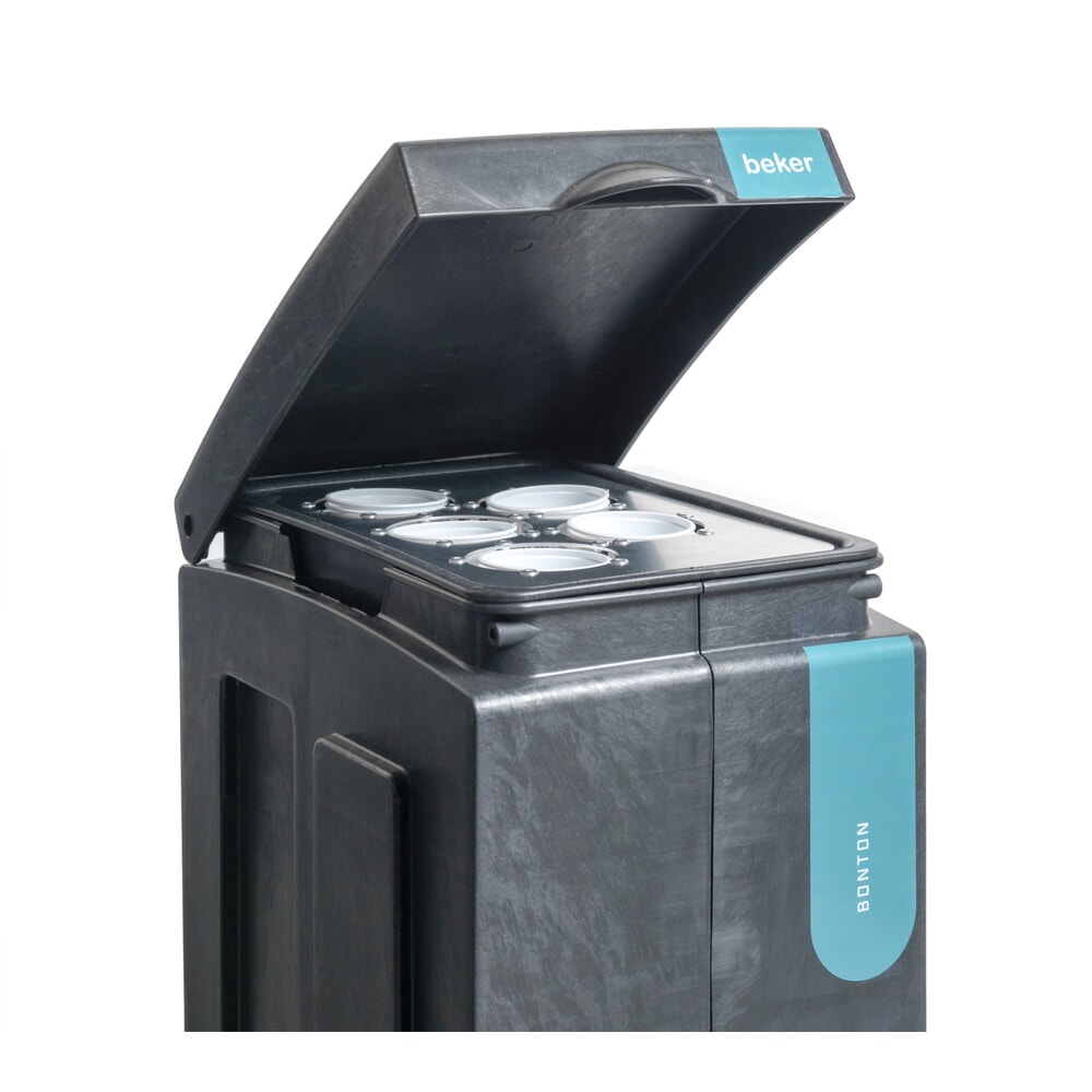 N° de l'image du produit 2 : Poubelle à gobelets Original BON TON, en polypropylène 100 % recyclé, 70 litres, gris