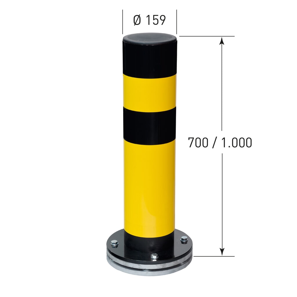 MORAVIA Borne de protection pivotante Swing, pour l’intérieur, HxØ 700 x 159 mm N° de l'image du produit 4 : MORAVIA Borne de protection pivotante Swing, pour l’intérieur, HxØ 700 x 159 mm