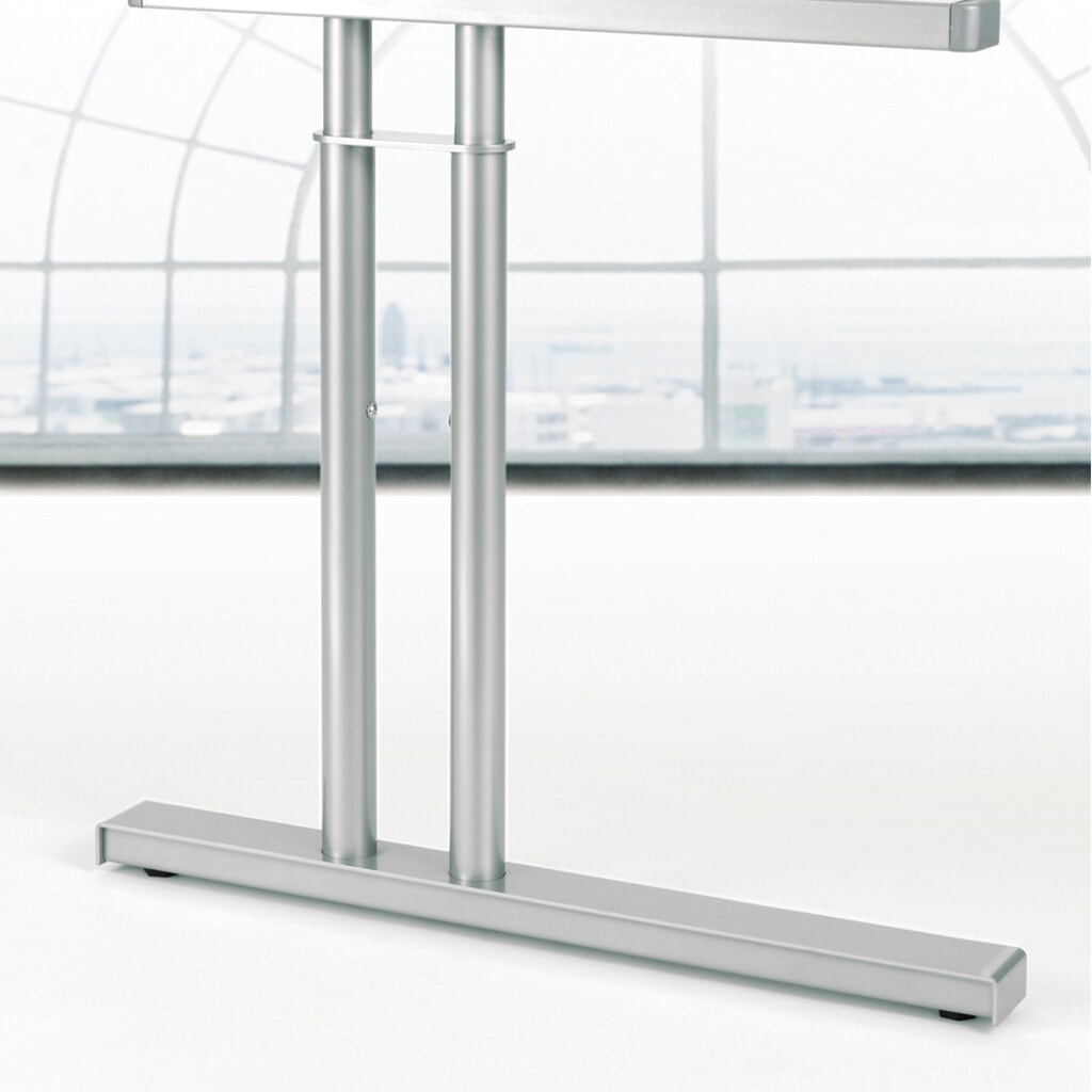 N° de l'image du produit 2 : Bureau Geramöbel profilé, bâti en pied en C, plateau de table en PC à gauche, LxP 1 800 x 1 000 mm, érable