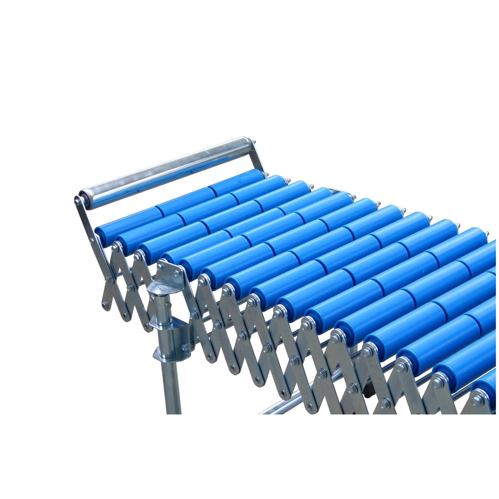 Illustration du produit: Butée terminale pour convoyeur à roulettes ou à rouleaux à ciseaux, fixe, largeur de convoyeur : 600 mm