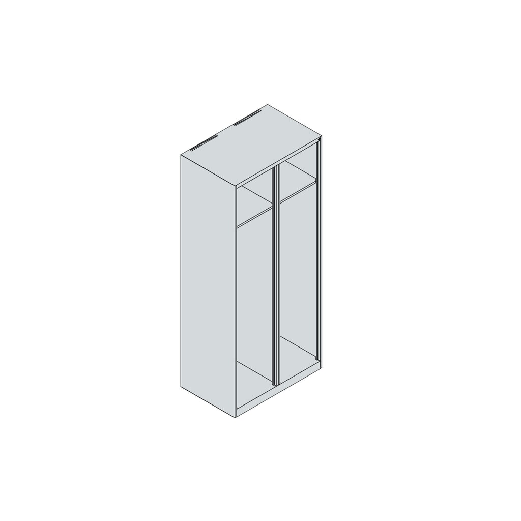 C+P Vestiaire pompier EXPERT, patins, 2 compartiment, HxlxP 1 850 x 800 x 500 mm, gris anthracite, avec support de casque N° de l'image du produit 5 : C+P Vestiaire pompier EXPERT, patins, 2 compartiment, HxlxP 1 850 x 800 x 500 mm, gris anthracite, avec support de casque
