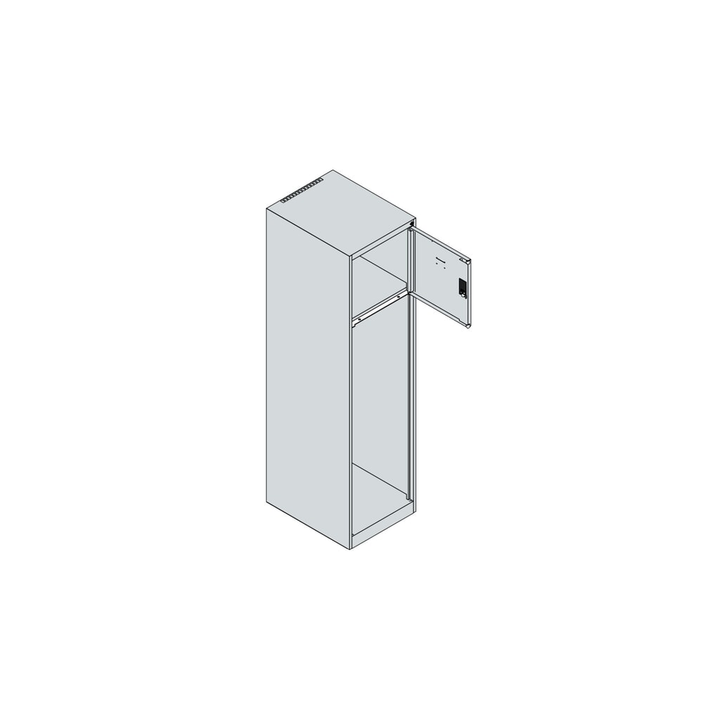 C+P Vestiaire pompier YOUNGSTER, pieds, 1 compartiments, HxlxP 1 530 x 400 x 500 mm, gris clair, avec support de casque N° de l'image du produit 4 : C+P Vestiaire pompier YOUNGSTER, pieds, 1 compartiments, HxlxP 1 530 x 400 x 500 mm, gris clair, avec support de casque