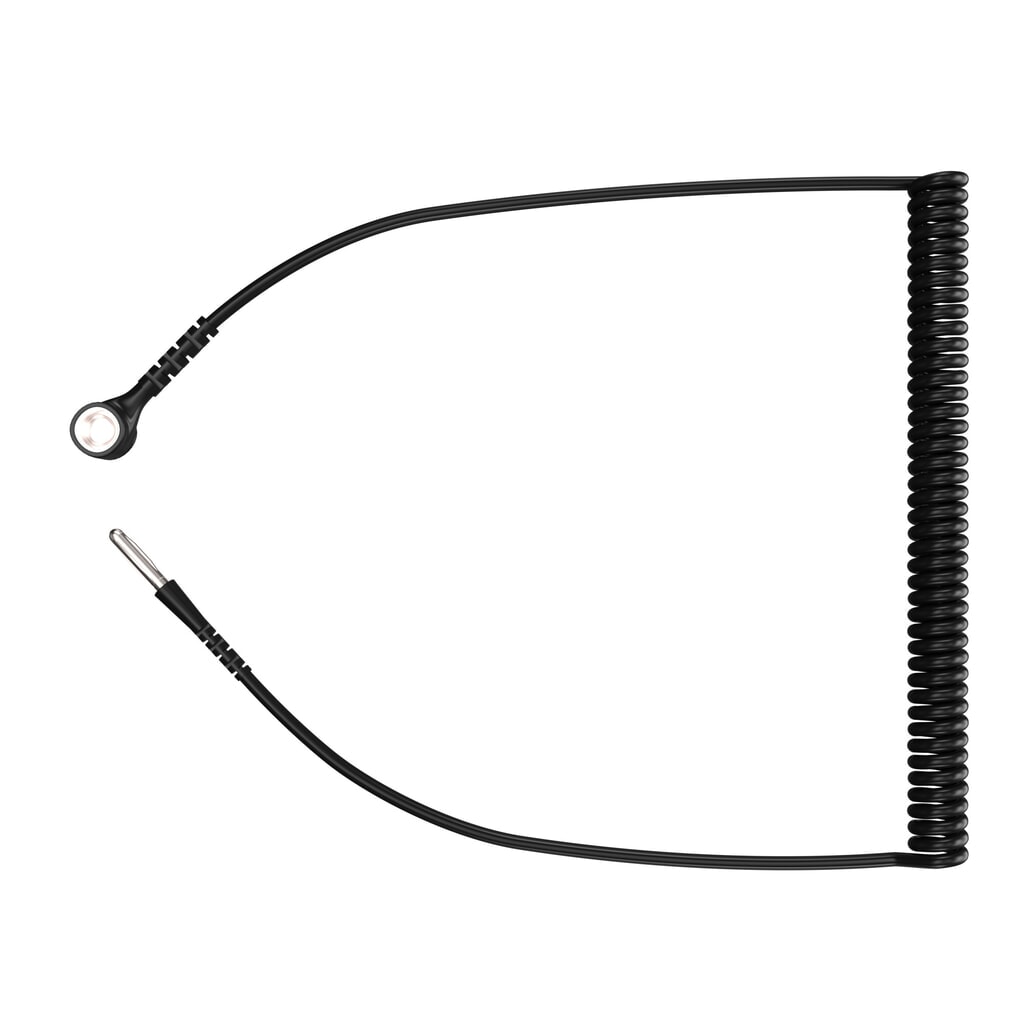 N° de l'image du produit 2 : Câble spiralé ESD pour tapis de poste de travail NoTrax Anti-Stat POP™/High Tech POP™