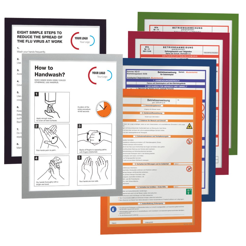 N° de l'image du produit 1 : Cadre d’information DURABLE DURAFRAME®, autocollant, DIN A3, noir