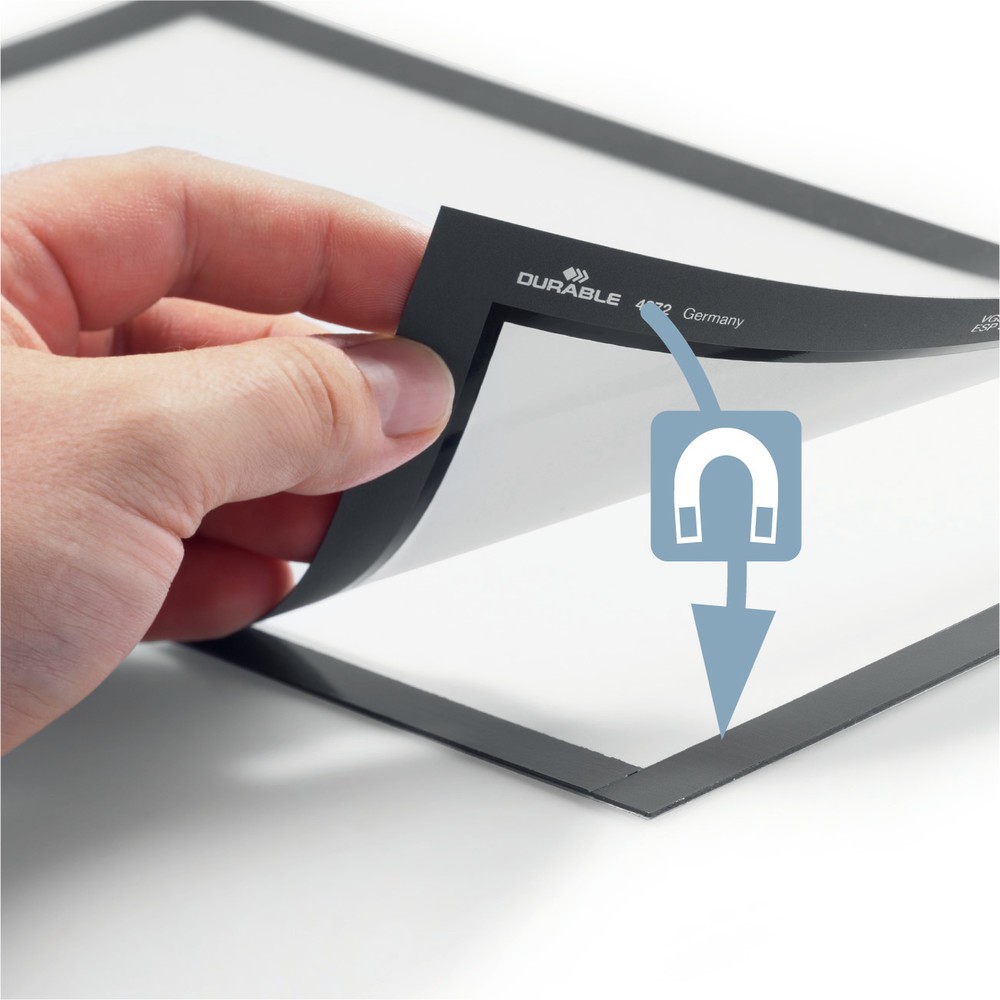 N° de l'image du produit 5 : Cadre d’information DURABLE DURAFRAME®, autocollant, DIN A3, noir