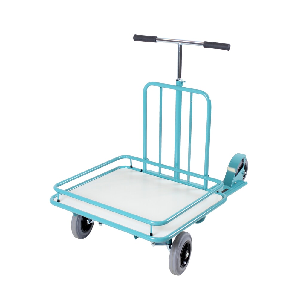 N° de l'image du produit 2 : Cadre de chargement amovible pour trottinette industrielle Ameise®, bleu turquoise