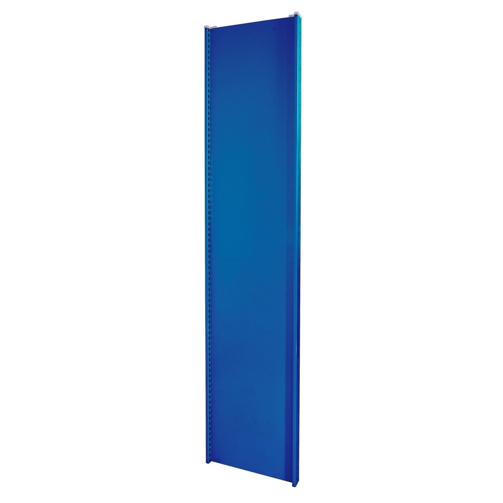 Illustration du produit: Cadre en tôle pleine profilé en T MULTIplus pour rayonnage à tablettes SCHULTE, bleu gentiane, prémonté, HxP 2 000 x 600 mm