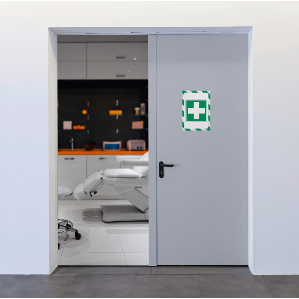 N° de l'image du produit 6 : Cadre magnétique DURABLE DURAFRAME® Security, DIN A4, vert / blanc