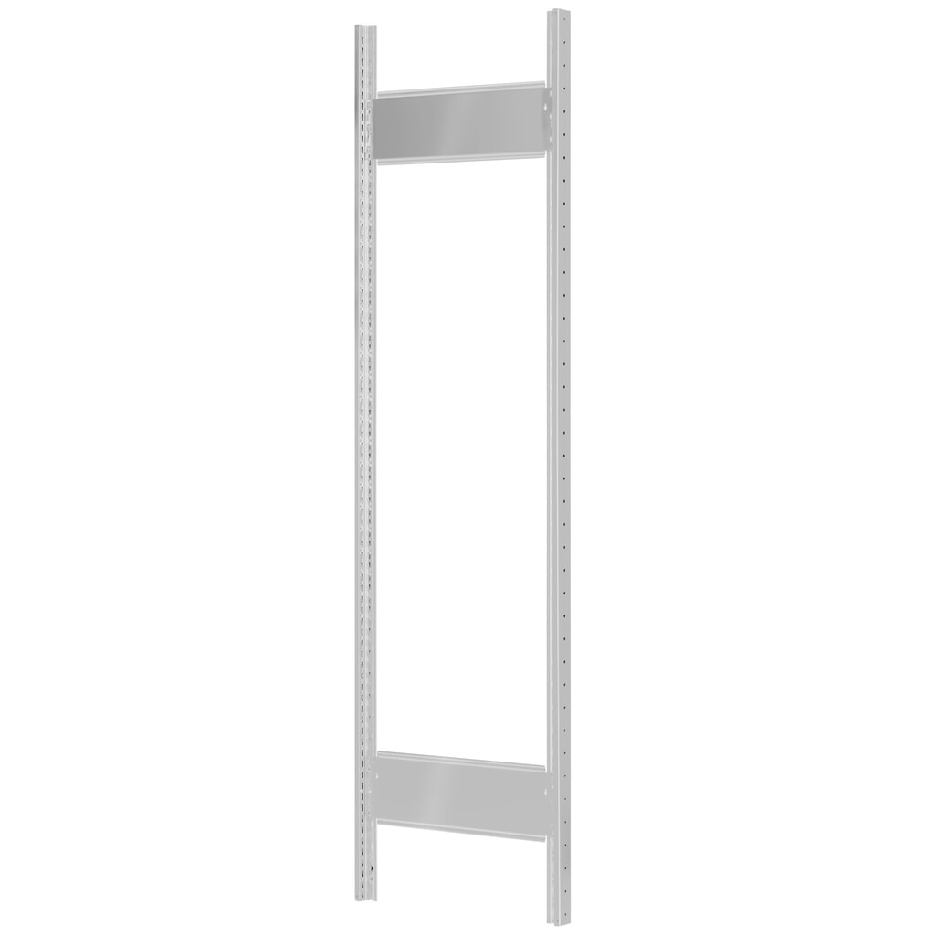Cadre profilé en T MULTIplus pour rayonnage à tablettes SCHULTE, gris clair, prémonté, 2 traverses de profondeur, HxP 2 000 x 400 mm Illustration du produit: Cadre profilé en T MULTIplus pour rayonnage à tablettes SCHULTE, gris clair, prémonté, 2 traverses de profondeur, HxP 2 000 x 400 mm