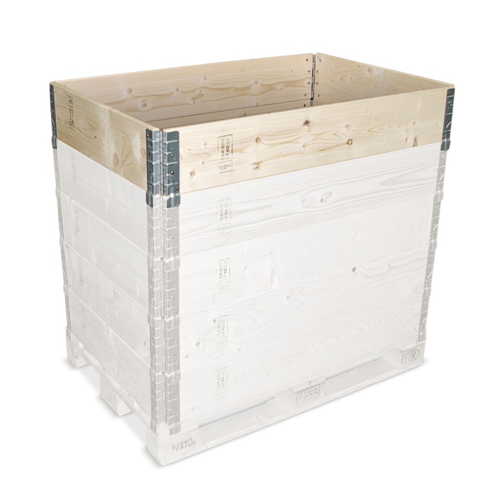 N° de l'image du produit 1 : Cadre rehausseur en bois, l x P x H 800 x 600 x 200 mm, 4 charnières