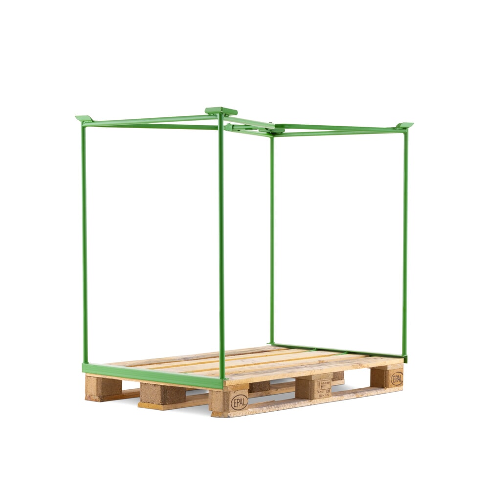 Illustration du produit: Cadre rehausseur grillagé ouvert HEMMDAL, H x l x P 1 000 x 1 200 x 800 mm, vert mai