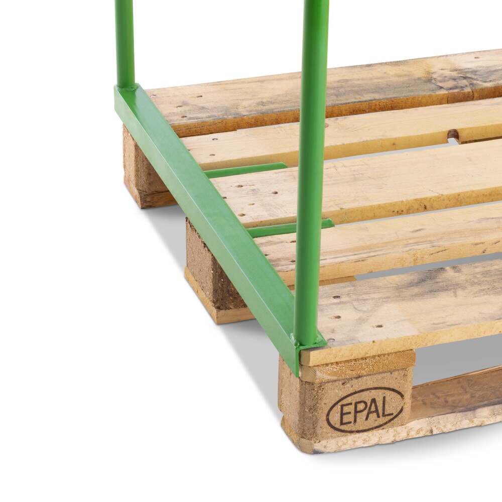 N° de l'image du produit 2 : Cadre rehausseur grillagé ouvert HEMMDAL, H x l x P 1 000 x 1 200 x 800 mm, vert mai
