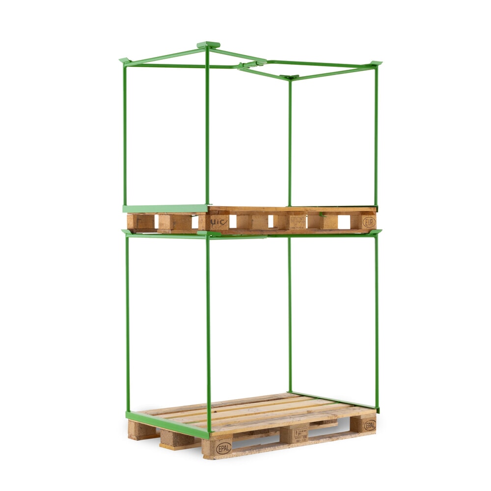 N° de l'image du produit 5 : Cadre rehausseur grillagé ouvert HEMMDAL, H x l x P 1 000 x 1 200 x 800 mm, vert mai