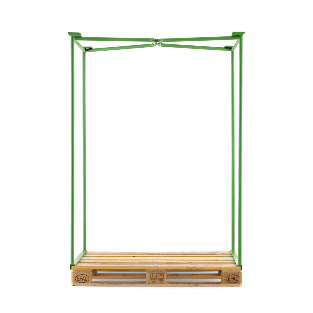 N° de l'image du produit 3 : Cadre rehausseur grillagé ouvert HEMMDAL, H x l x P 1 600 x 1 200 x 800 mm, vert mai